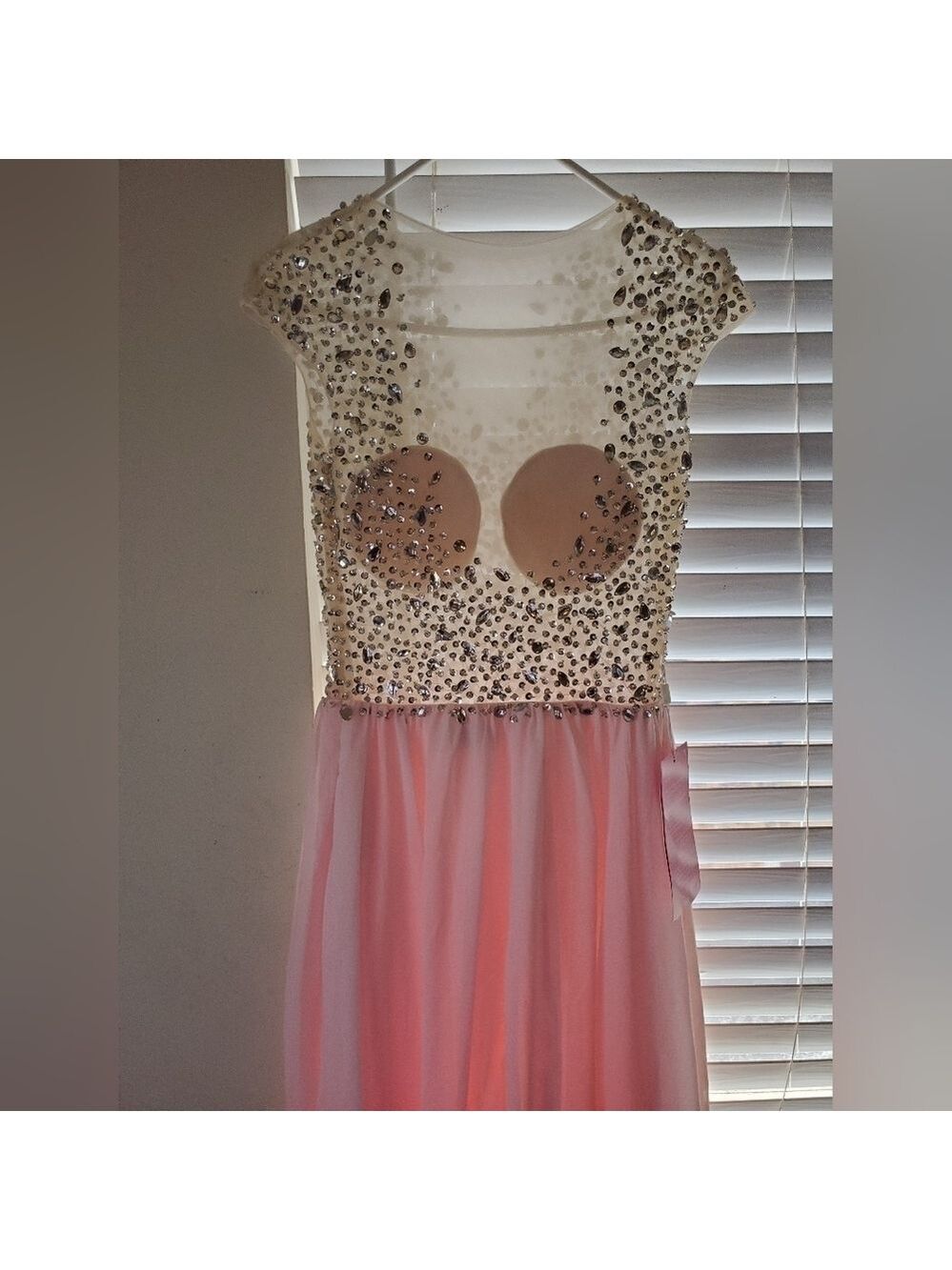Baby Online Pink Beaded Maxi Dress Small - Picture 7 of 17